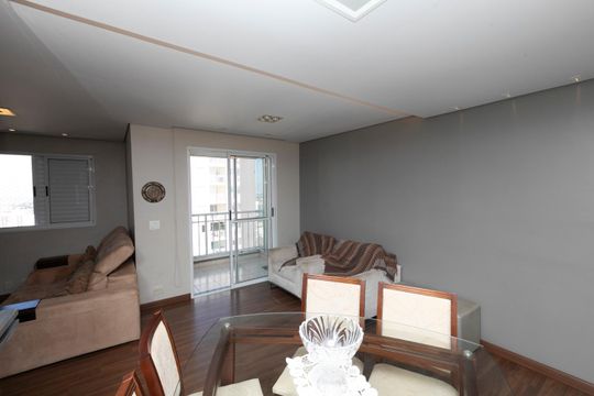 SALA TRES AMBIENTES de apartamento para alugar com 2 quartos, 66m² em Mansões Santo Antônio, Campinas