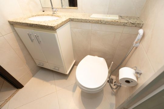 BANHEIRO SOCIAL de apartamento para alugar com 3 quartos, 79m² em Jardim Proença, Campinas