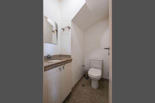 Lavabo de apartamento à venda com 1 quarto, 42m² em Jardins, São Paulo