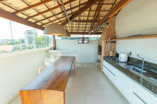 Cobertura/ area gourmet de apartamento para alugar com 3 quartos, 185m² em Itapoã, Belo Horizonte