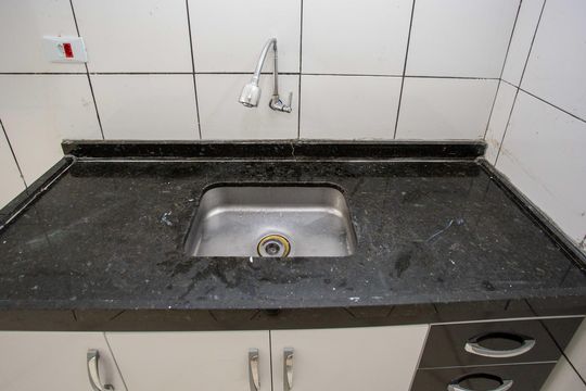 Cozinha de casa para alugar com 1 quarto, 40m² em Piraporinha, Diadema