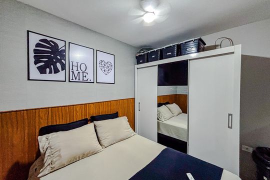 Quarto de apartamento à venda com 1 quarto, 35m² em Vila Beatriz, São Paulo