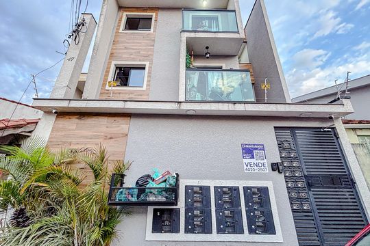 Fachada com Placa de apartamento à venda com 1 quarto, 35m² em Vila Beatriz, São Paulo