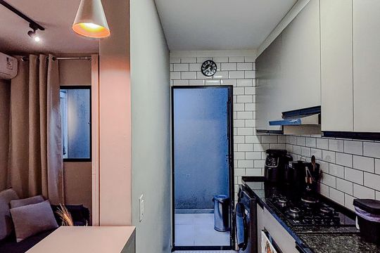 Cozinha de apartamento à venda com 1 quarto, 35m² em Vila Beatriz, São Paulo