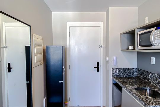 Cozinha de kitnet/studio à venda com 1 quarto, 19m² em Brás, São Paulo