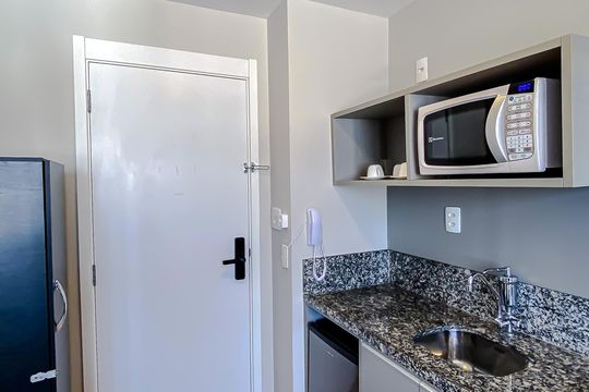 Cozinha de kitnet/studio à venda com 1 quarto, 19m² em Brás, São Paulo