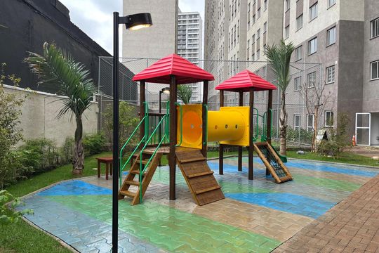 Área comum - Playground de apartamento para alugar com 2 quartos, 32m² em Várzea da Barra Funda, São Paulo