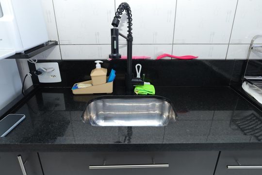 Cozinha de apartamento à venda com 2 quartos, 42m² em Colônia (zona Leste), São Paulo