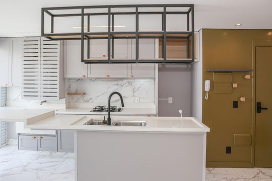 Cozinha de apartamento para alugar com 2 quartos, 46m² em Parque Industrial Tomas Edson, São Paulo