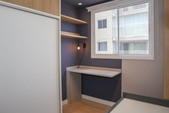 Quarto 2 de apartamento para alugar com 2 quartos, 46m² em Parque Industrial Tomas Edson, São Paulo