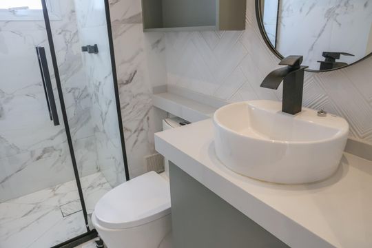 Banheiro de apartamento para alugar com 2 quartos, 46m² em Parque Industrial Tomas Edson, São Paulo