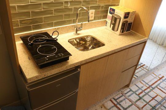 Cozinha de kitnet/studio para alugar com 1 quarto, 22m² em Perdizes, São Paulo
