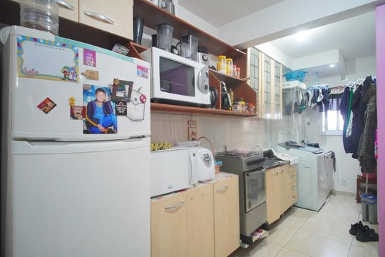 Sala/Cozinha de apartamento à venda com 2 quartos, 75m² em Campina, São Leopoldo