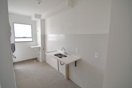 Cozinha de apartamento para alugar com 2 quartos, 42m² em Jardim Flamboyant, Campinas