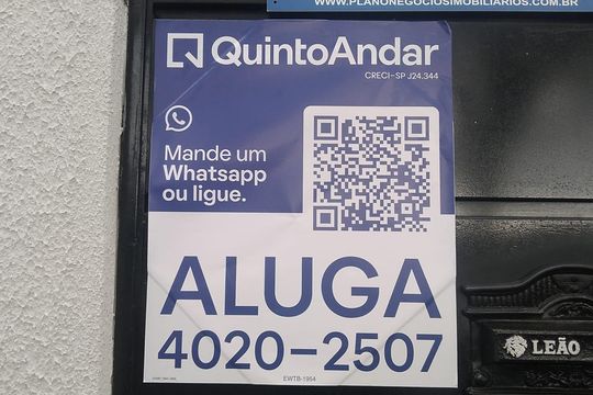 Placa de apartamento para alugar com 1 quarto, 29m² em Água Fria, São Paulo