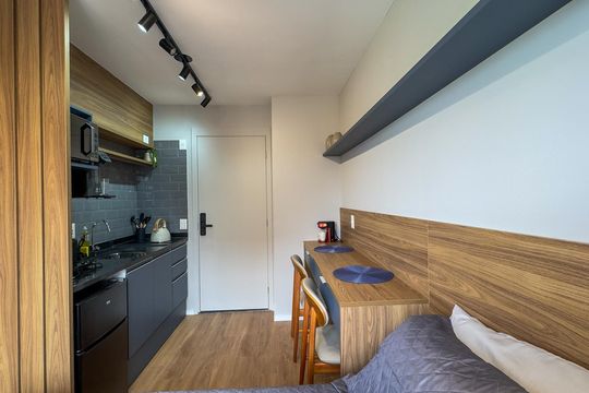 Studio de kitnet/studio para alugar com 1 quarto, 21m² em Campo Belo, São Paulo
