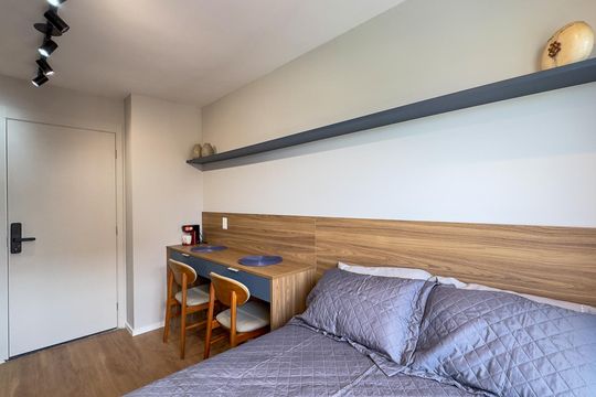 Studio de kitnet/studio para alugar com 1 quarto, 21m² em Campo Belo, São Paulo