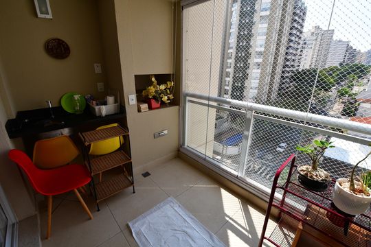 Sala - Sacada de apartamento à venda com 3 quartos, 126m² em Cambuí, Campinas
