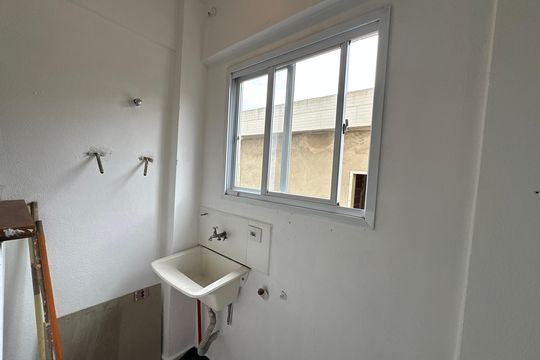 Cozinha e Área de Serviço de apartamento para alugar com 2 quartos, 64m² em Vila Nossa Senhora de Fatima, São Vicente
