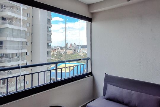 Varanda do Studio de kitnet/studio para alugar com 1 quarto, 26m² em Sacomã, São Paulo