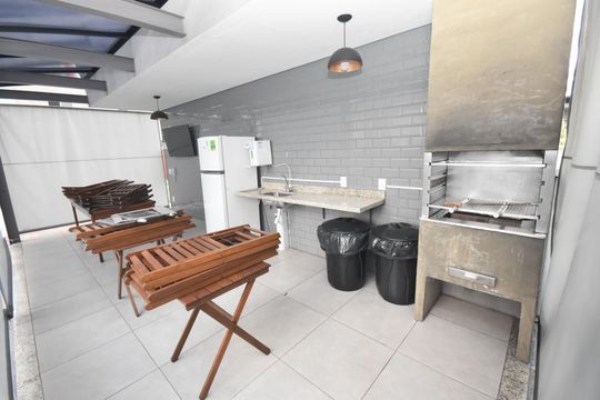 Área comum - Churrasqueira de apartamento para alugar com 2 quartos, 47m² em Ponte Sao Joao, Jundiaí
