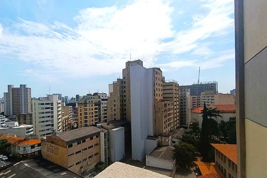 Vista da Varanda - Área de Serviço de apartamento à venda com 1 quarto, 38m² em Bela Vista, São Paulo