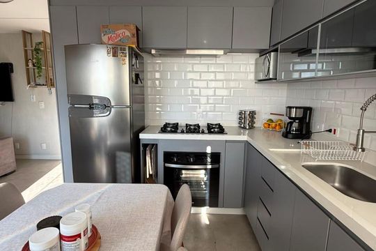 Cozinha de apartamento para alugar com 2 quartos, 43m² em Vila Yolanda, Osasco