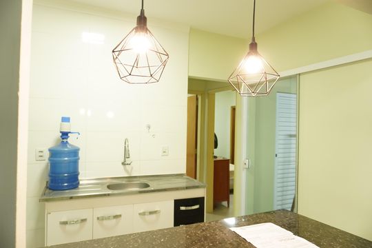 Sala e Cozinha de casa para alugar com 2 quartos, 90m² em Centro, São Carlos