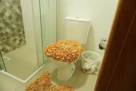 Quarto 1 Suíte - Banheiro de casa para alugar com 2 quartos, 90m² em Centro, São Carlos