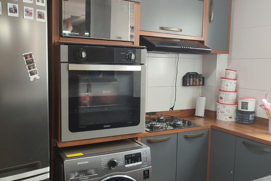Cozinha de apartamento para alugar com 2 quartos, 42m² em Jardim Nova Cidade, Guarulhos
