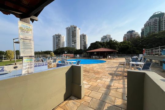 Área comum - Piscina de apartamento para alugar com 2 quartos, 102m² em Barra da Tijuca, Rio de Janeiro