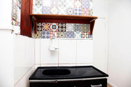 Cozinha de apartamento à venda com 1 quarto, 26m² em Centro Histórico, Porto Alegre
