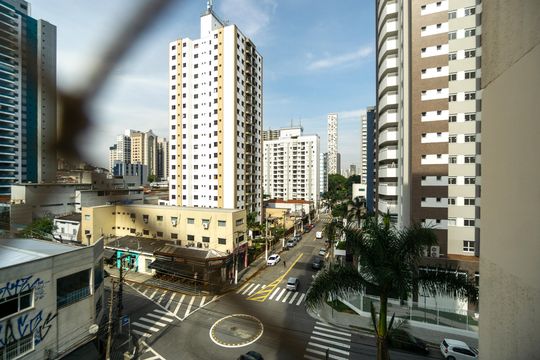Vista da varanda de apartamento para alugar com 2 quartos, 70m² em Vila Azevedo, São Paulo