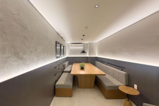 Área gourmet de kitnet/studio para alugar com 1 quarto, 24m² em Ipiranga, São Paulo