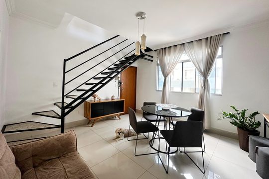 Sala de apartamento à venda com 3 quartos, 148m² em Copacabana, Belo Horizonte