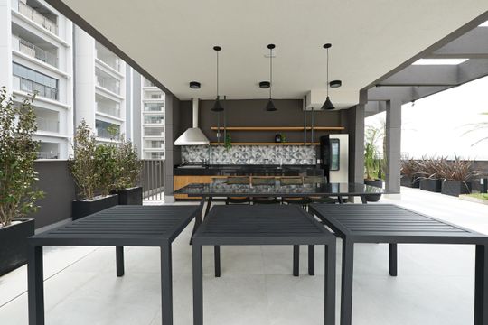 Churrasqueira 2 de kitnet/studio para alugar com 1 quarto, 25m² em Vila Mariana, São Paulo