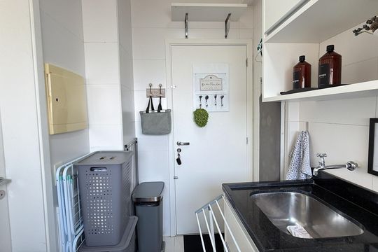 Área de serviço de apartamento à venda com 3 quartos, 126m² em Belenzinho, São Paulo