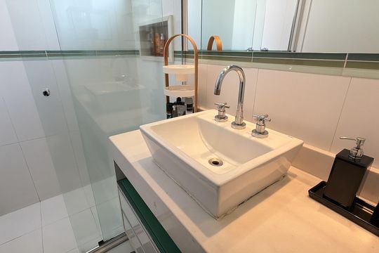 Banheiro Social de apartamento à venda com 3 quartos, 126m² em Belenzinho, São Paulo