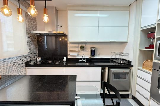 Cozinha de apartamento à venda com 3 quartos, 126m² em Belenzinho, São Paulo