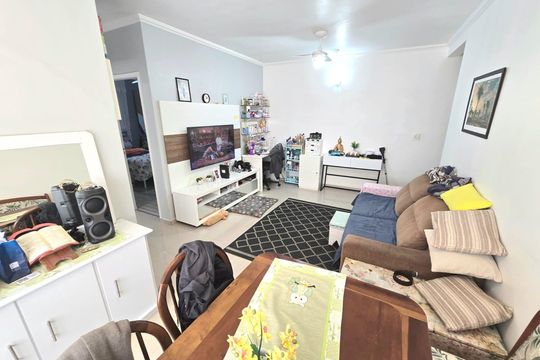 Sala de Jantar de apartamento à venda com 2 quartos, 83m² em Veleiros, São Paulo