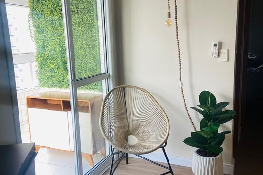 Corredor de apartamento para alugar com 2 quartos, 72m² em Vila Assuncao, Praia Grande