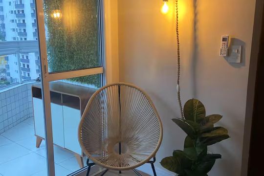 Corredor de apartamento para alugar com 2 quartos, 72m² em Vila Assuncao, Praia Grande