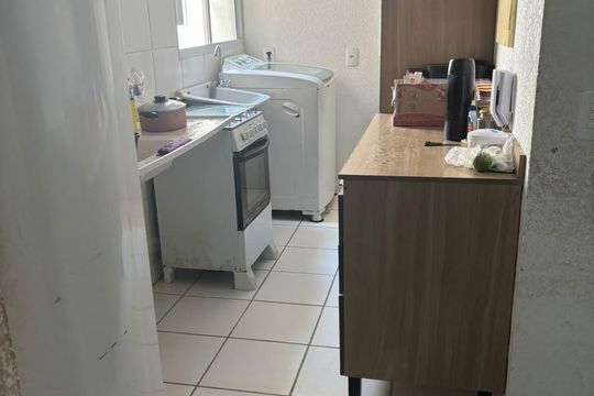 Cozinha de apartamento à venda com 2 quartos, 46m² em Santíssimo, Rio de Janeiro