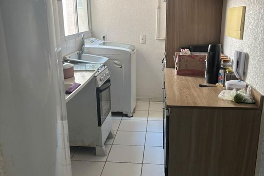 Cozinha de apartamento à venda com 2 quartos, 46m² em Santíssimo, Rio de Janeiro