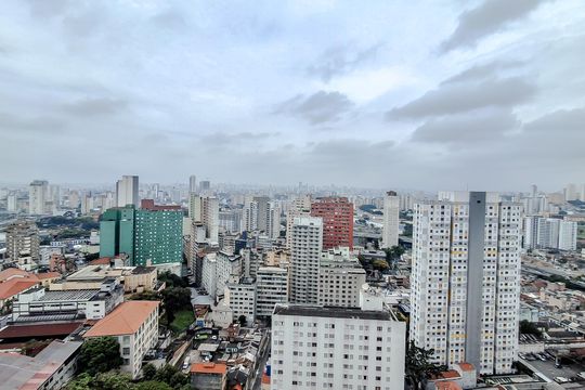 Vista da Suíte de kitnet/studio para alugar com 1 quarto, 24m² em Sé, São Paulo
