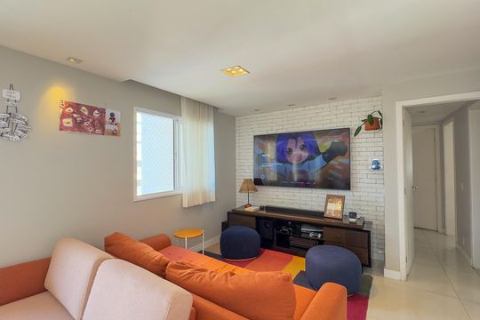 Sala de apartamento à venda com 3 quartos, 123m² em Vila Congonhas, São Paulo