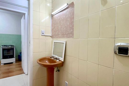 Banheiro de apartamento à venda com 1 quarto, 44m² em Pompeia, São Paulo