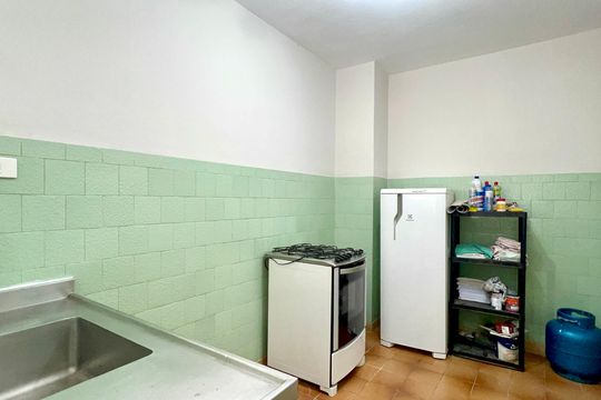 Cozinha de apartamento à venda com 1 quarto, 44m² em Pompeia, São Paulo