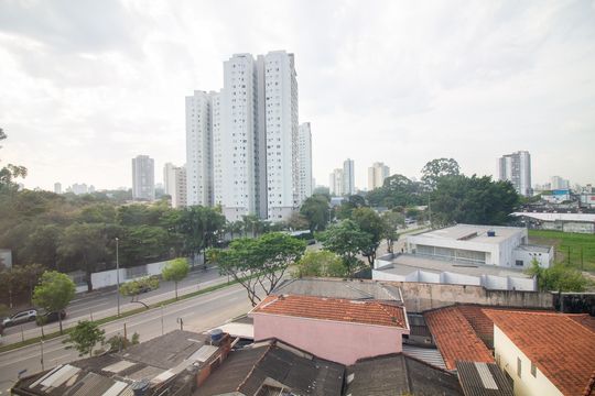 Vista da Sala de apartamento para alugar com 2 quartos, 34m² em Jardim Caravelas, São Paulo