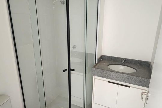 Banheiro de apartamento para alugar com 1 quarto, 24m² em Campos Elíseos, São Paulo